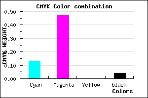#D481F5 color CMYK mixer