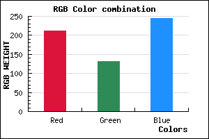 rgb background color #D484F5 mixer