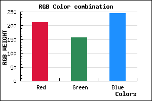 rgb background color #D49DF5 mixer