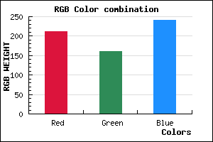 rgb background color #D4A1F1 mixer