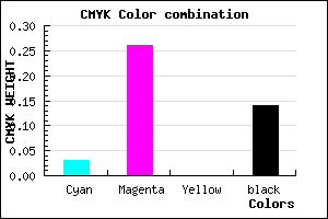 #D4A3DB color CMYK mixer