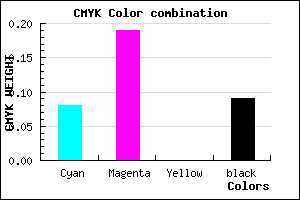#D4BBE7 color CMYK mixer