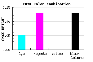 #D4C3DF color CMYK mixer
