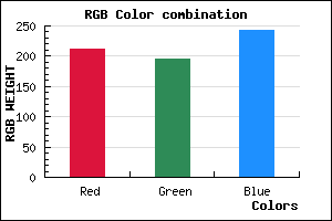 rgb background color #D4C4F2 mixer