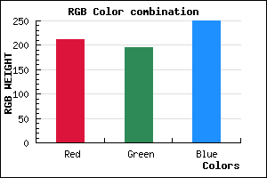 rgb background color #D4C4FA mixer