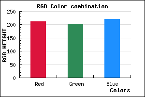 rgb background color #D4C8DC mixer