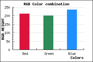rgb background color #D4C8EC mixer