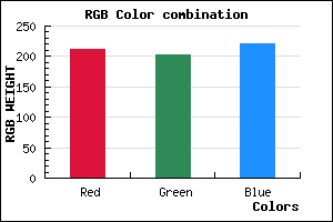 rgb background color #D4CBDD mixer