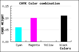 #D4CCE2 color CMYK mixer