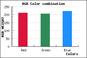 rgb background color #D4CFDF mixer