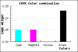 #D4D2DE color CMYK mixer