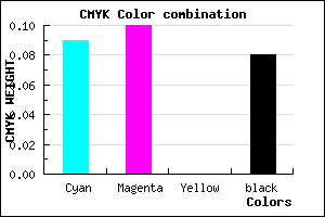 #D4D2EA color CMYK mixer