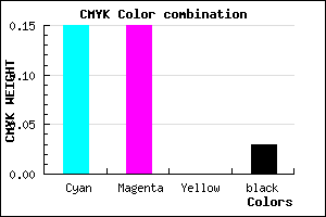 #D4D4F8 color CMYK mixer