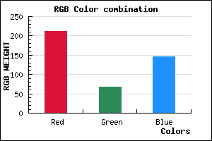 rgb background color #D44492 mixer