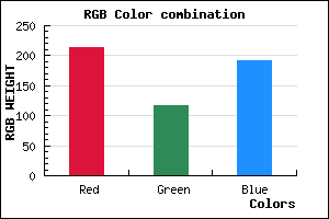 rgb background color #D575BF mixer