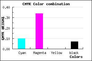 #D59DED color CMYK mixer
