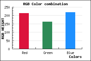 rgb background color #D5A3DB mixer