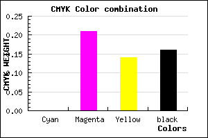 #D5A9B7 color CMYK mixer