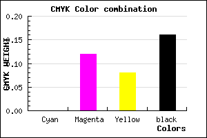 #D5BBC3 color CMYK mixer