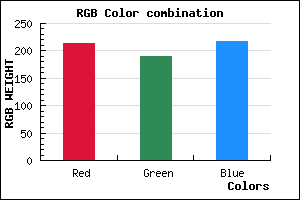 rgb background color #D5BEDA mixer