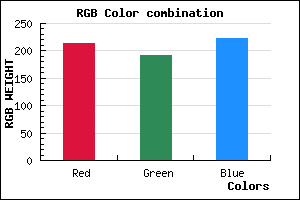 rgb background color #D5C0DE mixer