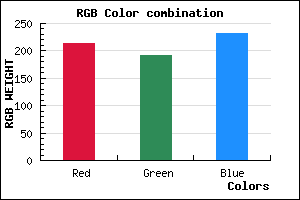 rgb background color #D5C0E8 mixer