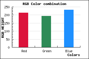 rgb background color #D5C1E7 mixer