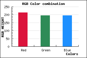 rgb background color #D5C3C3 mixer