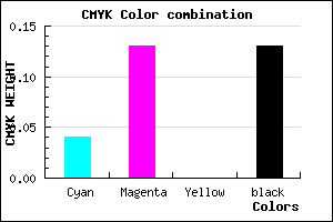 #D5C3DF color CMYK mixer