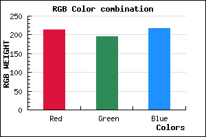rgb background color #D5C4DA mixer