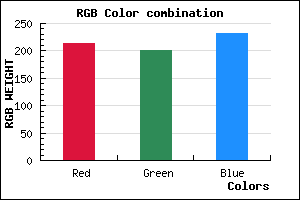 rgb background color #D5C8E8 mixer
