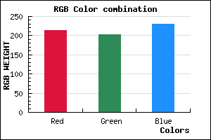 rgb background color #D5CAE6 mixer