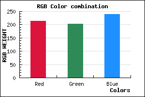 rgb background color #D5CBEF mixer