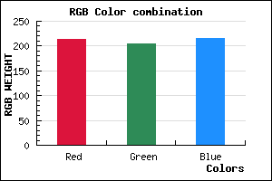 rgb background color #D5CCD8 mixer