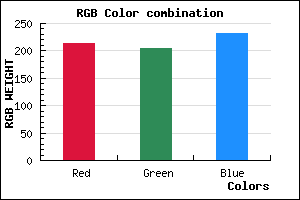 rgb background color #D5CDE7 mixer