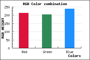 rgb background color #D5CDEF mixer