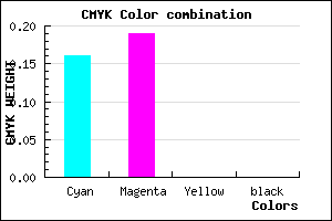 #D5CEFF color CMYK mixer