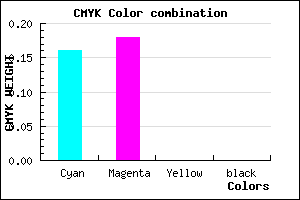 #D5D0FF color CMYK mixer