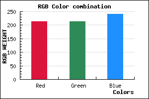 rgb background color #D5D5F1 mixer