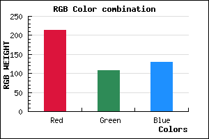 rgb background color #D66C81 mixer