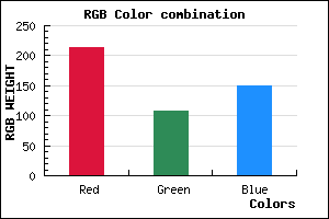 rgb background color #D66C96 mixer