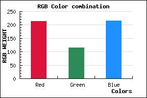 rgb background color #D673D7 mixer