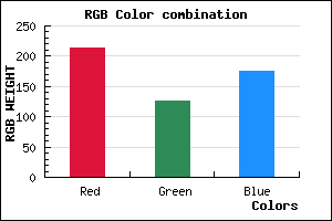 rgb background color #D67EB0 mixer