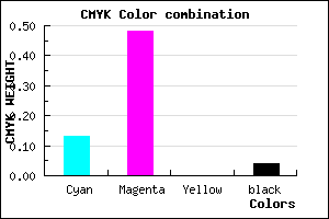 #D67FF5 color CMYK mixer