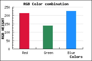 rgb background color #D68BE3 mixer