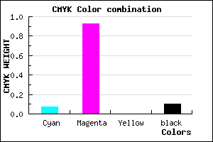 #D610E5 color CMYK mixer