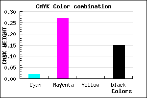 #D6A0DA color CMYK mixer