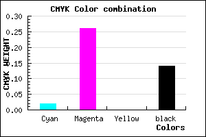 #D6A3DB color CMYK mixer