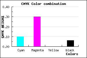 #D6A7EF color CMYK mixer