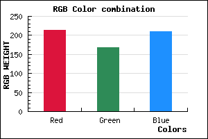 rgb background color #D6A8D1 mixer